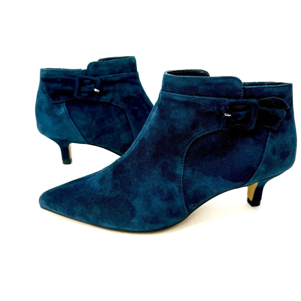 Bella Vita Women's Bindi Navy Suede Leather Shooties Booties Size 9M NWT/BOX
